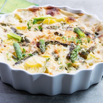 Asparagus and Brown Rice Casserole