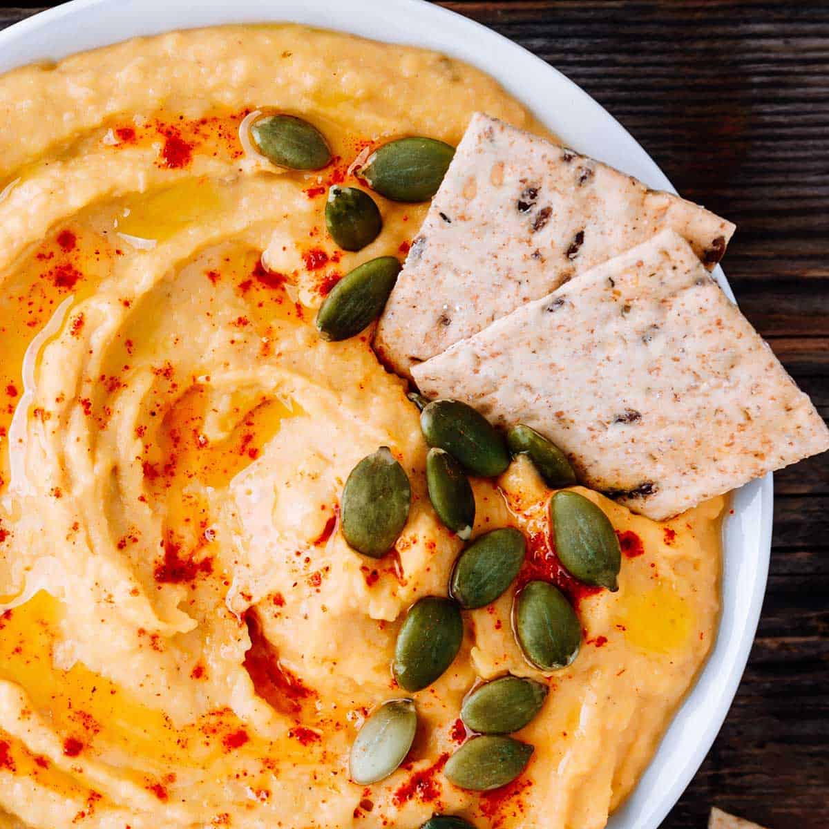 Solar roasted carrot dip