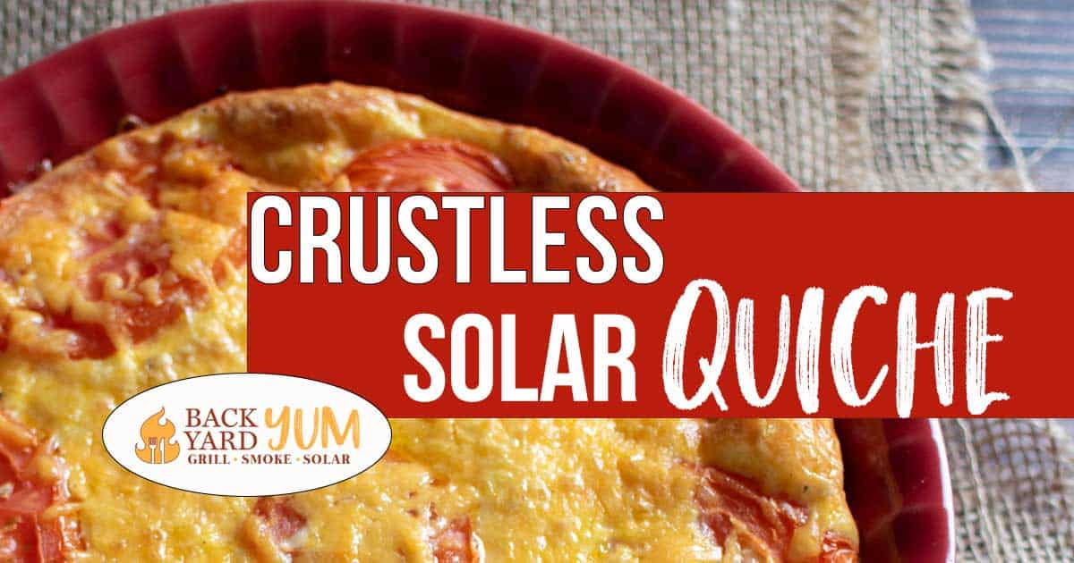 Solar Crustless Quiche recipe