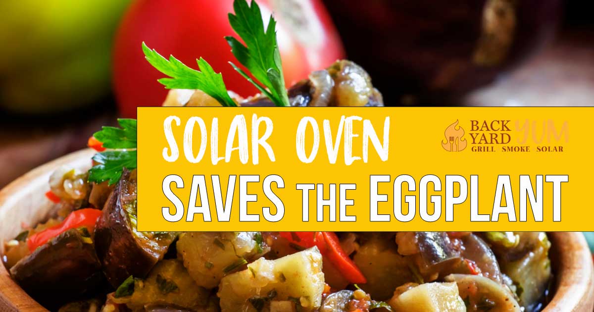 Solar roasted eggplant spread recipe