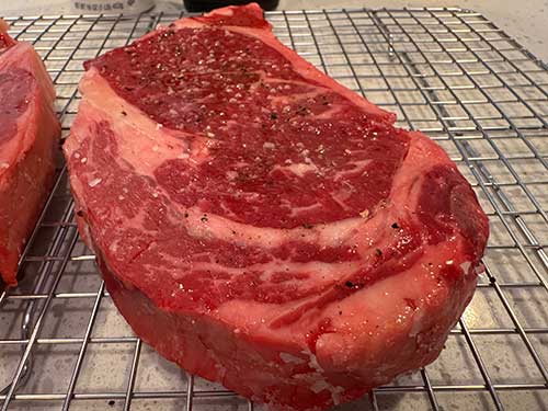 Bring steak to room temp
