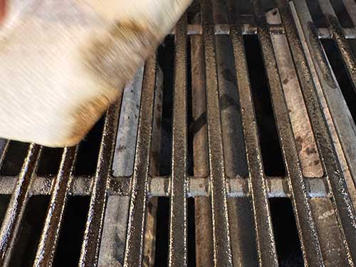 Oil the grill grate