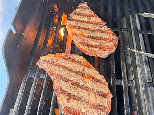 Sear the steak