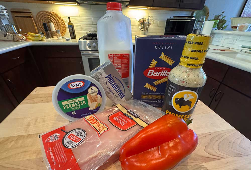 buffalo wild wings garlic parmesan chicken pasta ingredients
