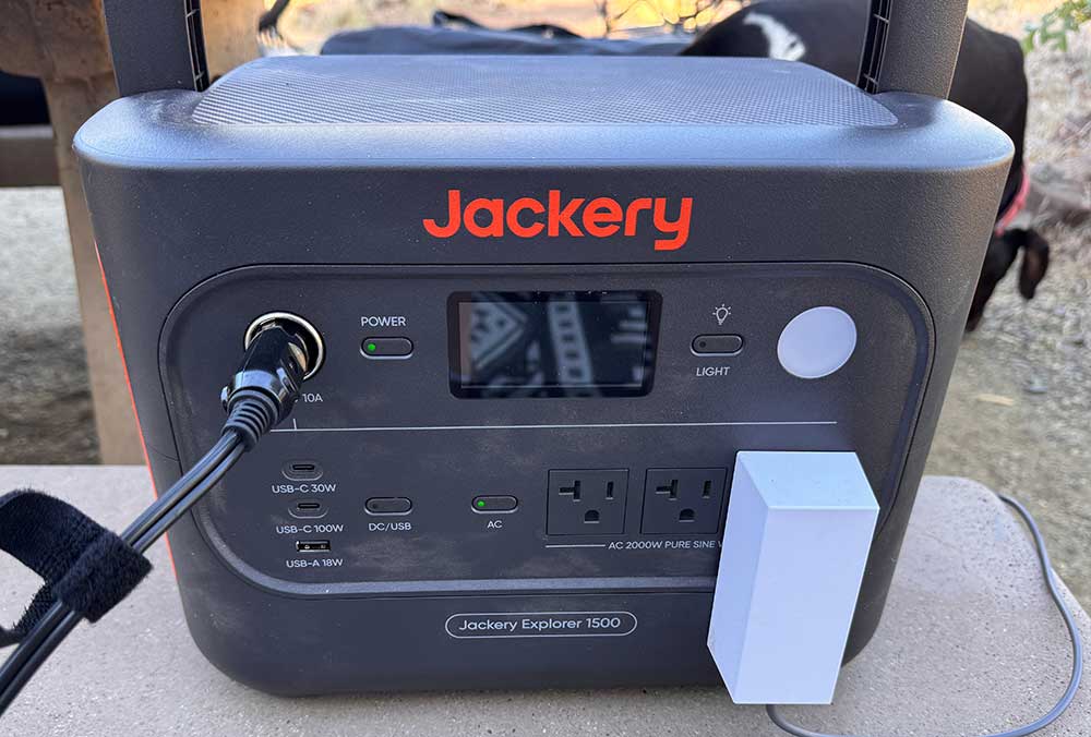 Using a Jackery Power Station with GoSun 