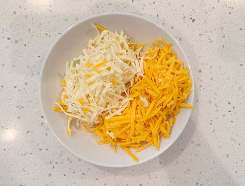 Shred the cheese