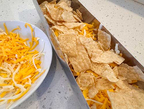Add the rest of your cheese and chips