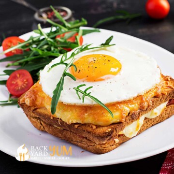 Solar oven baked eggs on toast recipe