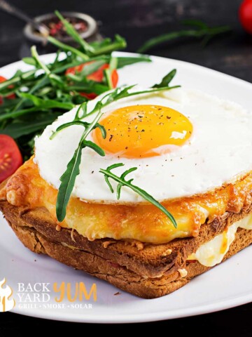 Solar oven baked eggs on toast recipe