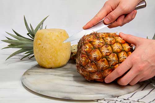 Step 1 - prep the pineapple