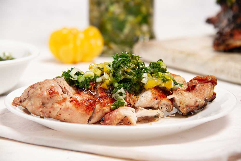 Grilled Chicken with Chimichurri Sauce-image