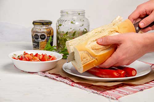 Slice the bread