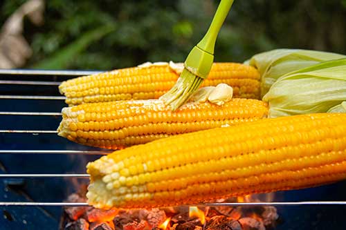 Brown the corn