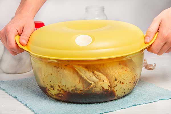 Marinate the Peruvian chicken for 12+ hours