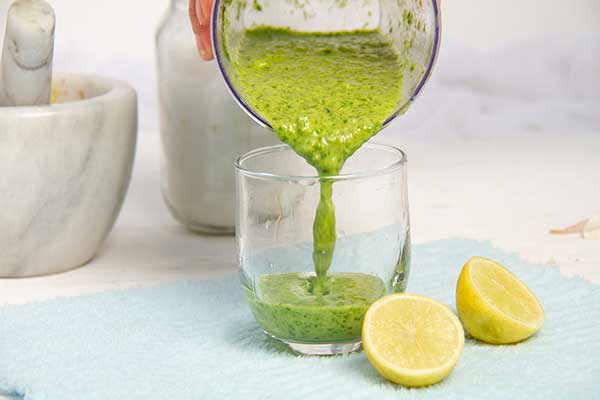 Green sauce blended